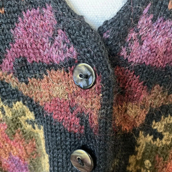 Peruvian Connection Multicolor Cardigan - Picture 4 of 7